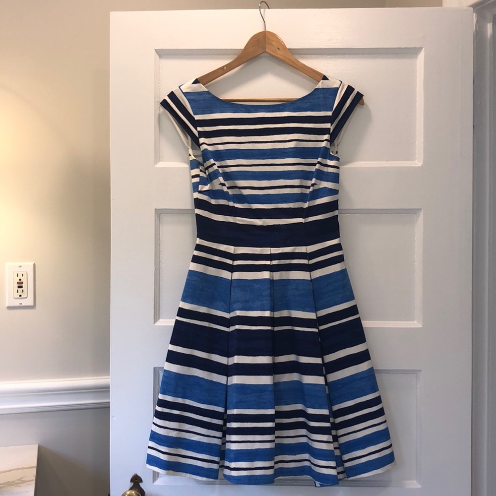 Kate Spade Navy and White Striped Mini Dress
